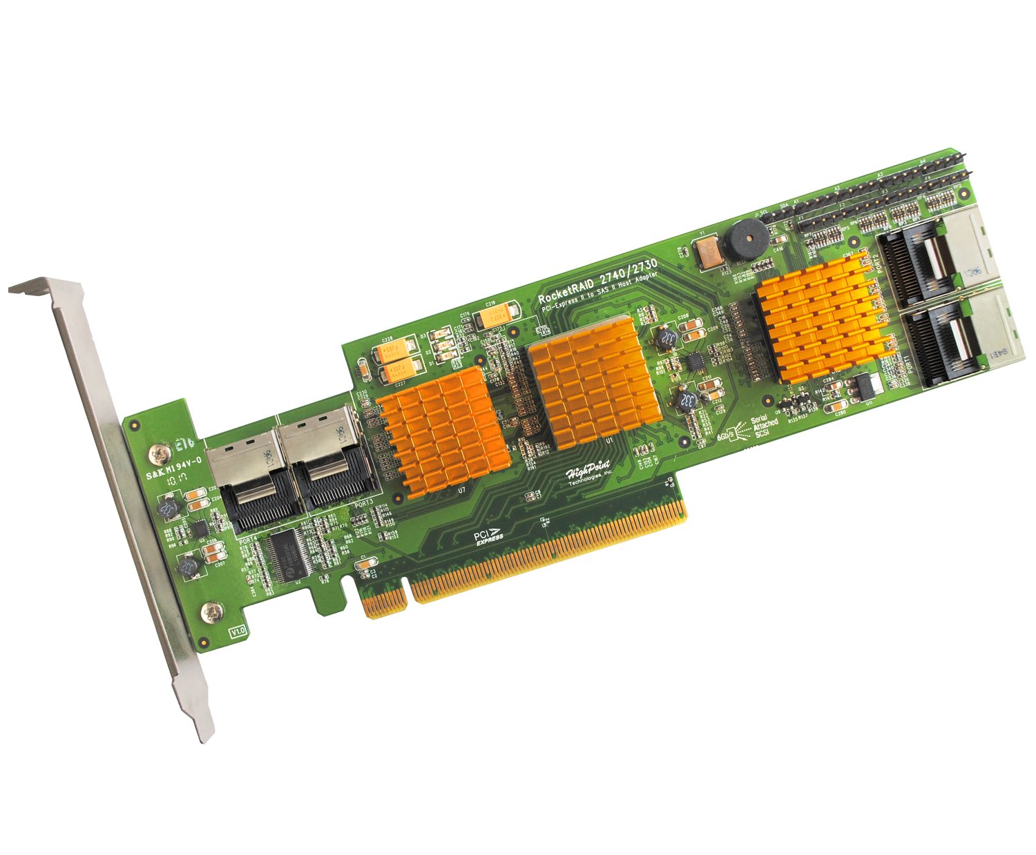 DJ機材 High Point RocketRAID 640 HighPoint RocketRAID 2740 16-Port PCI-Express 2.0 x16 SAS/SATA