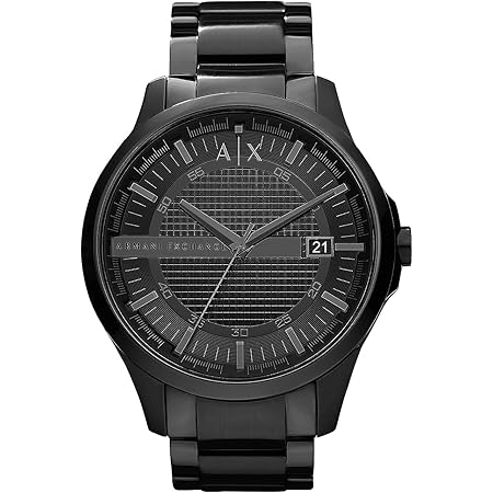 Armani Exchange Mens Hampton Stainless Steel Analogue Watch - AX2104 ...