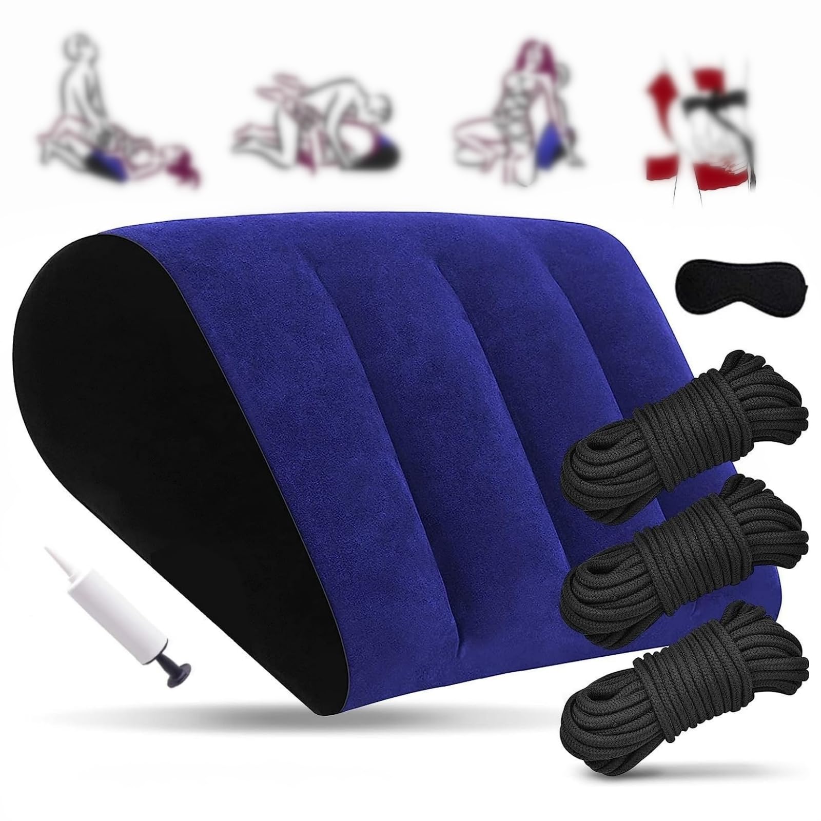 Coussin Gonflable Multifonctionnel avec Sangle réglable - Idéal pour Un Soutien Confortable et Une Interaction créative-B201