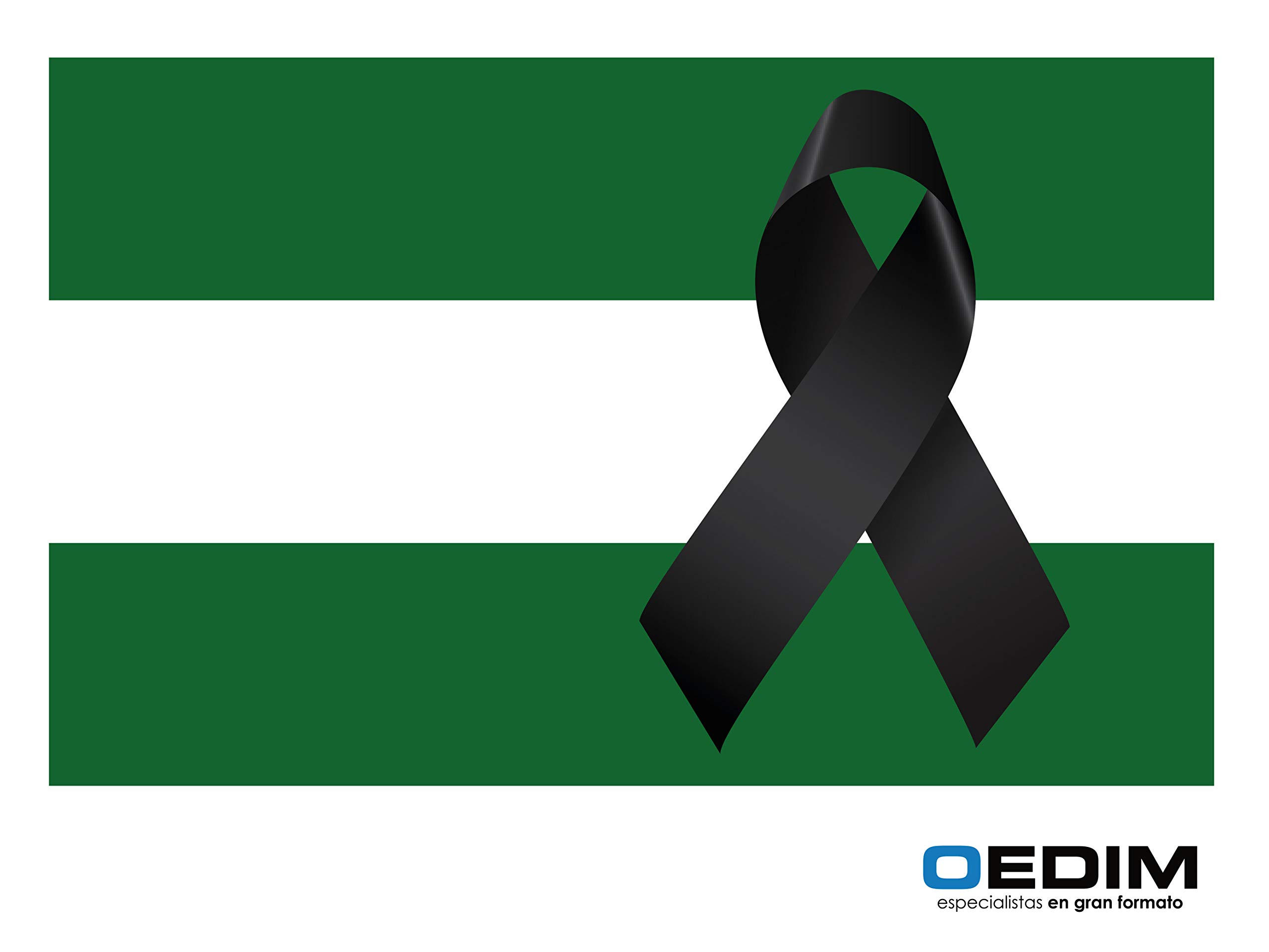 Oedim - Confezione da 10 e 30 bandierine di Andalusia in vinile adesivo trasparente con effetto specchio e inchiostro bianco Confezione da 30