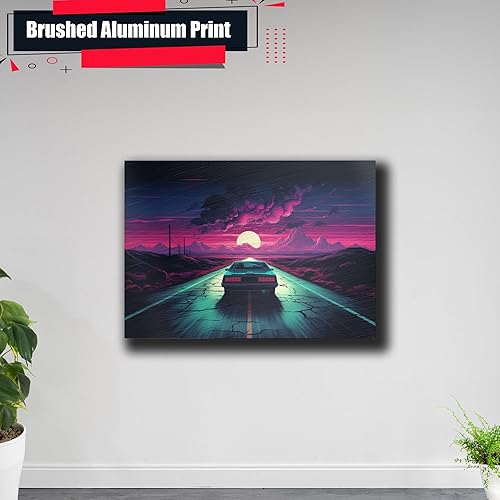 Miniatura 5 de Unique Synthwave Style Retro Art, 80s style art, framed poster print, guest room art, cool living room art, Wall Art Living Room, poster Prints