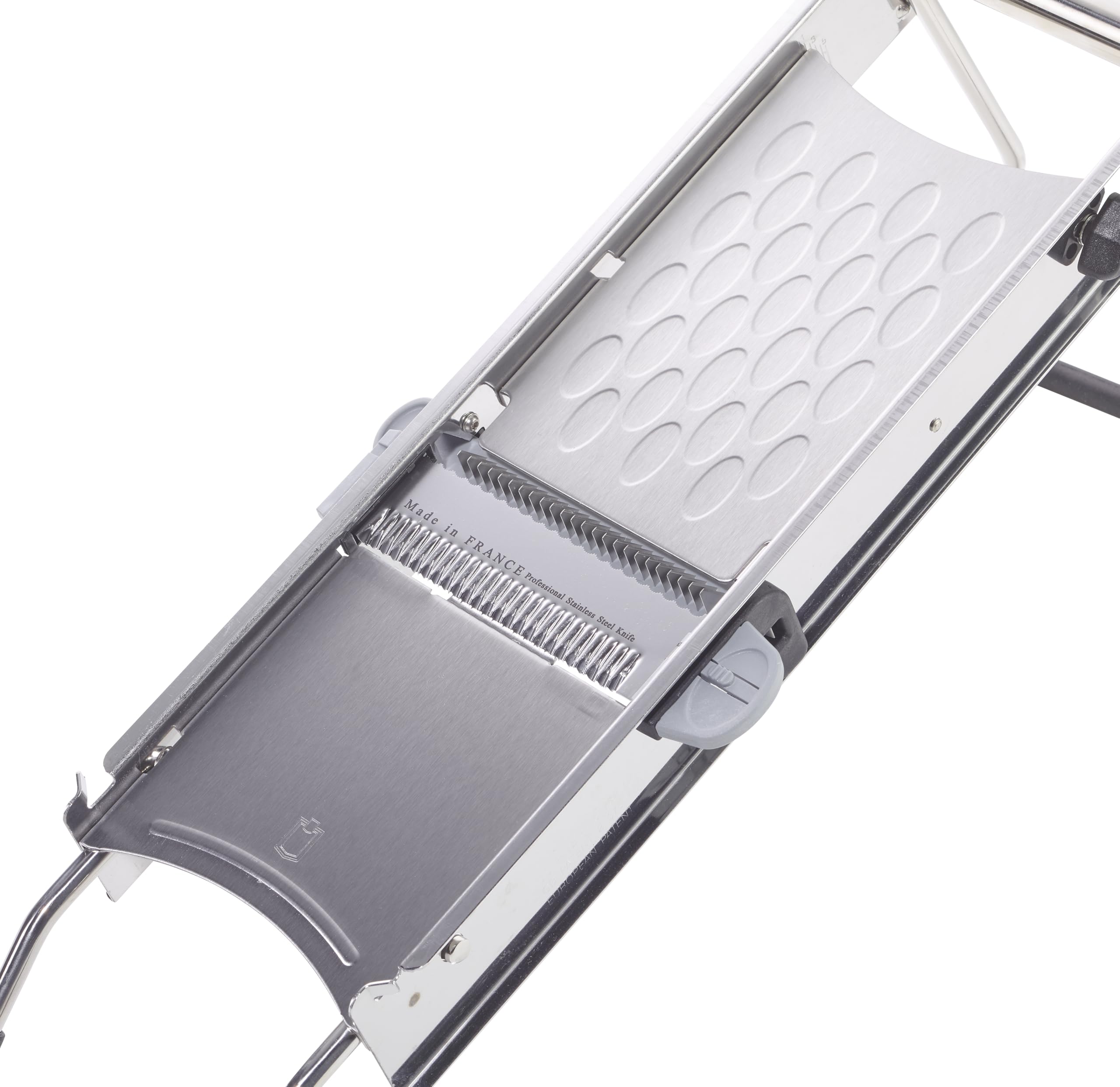 METRO Professional Mandolina cortador de verduras, acero inoxidable, 40 x 20 cm, plata