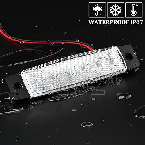 Miniatura 3 de BJZ luces LED para remolque verdes, 6 luces LED, barra de luz de señal de giro, indicador de luz de 3.8" para parte delantera y trasera,