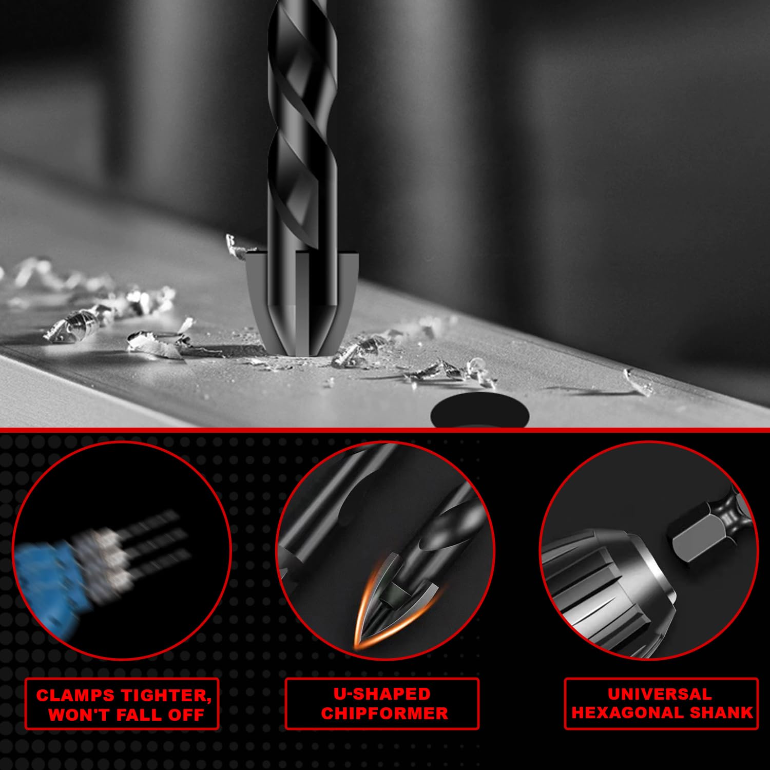 Notimin 8tlg. Fliesenbohrer Glasbohrer Set In 4/5/6/8/10/12mm Kreuzkopf - Foto 9