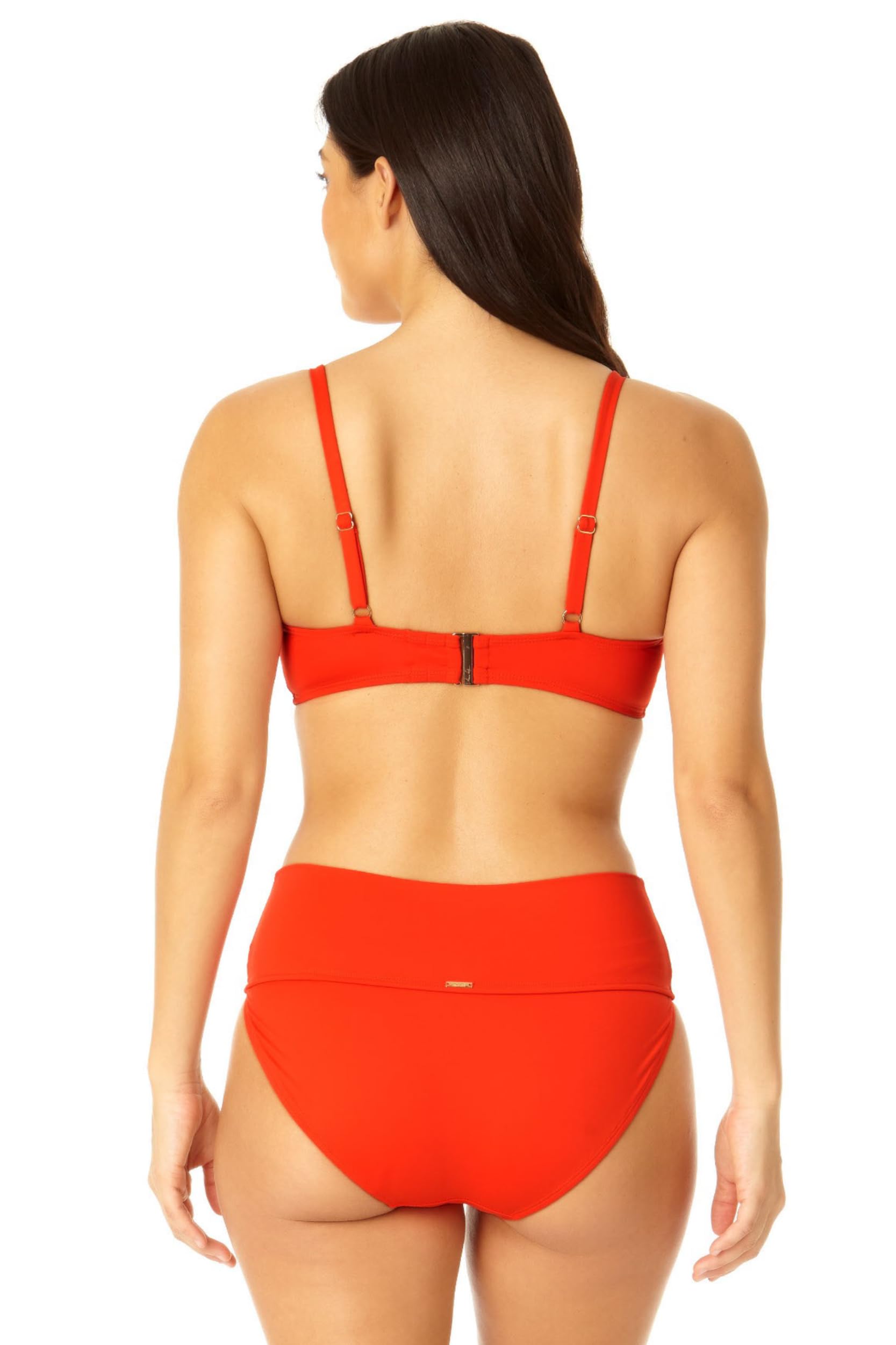 Anne Cole Bikini Kobiety Górna Część Bikini V Wire Z Podłużnym Zausznikiem