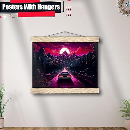 Miniatura 3 de Unique Synthwave Style Retro Art, 80s style art, framed poster print, guest room art, cool living room art, Large Wall Art, Wall Art