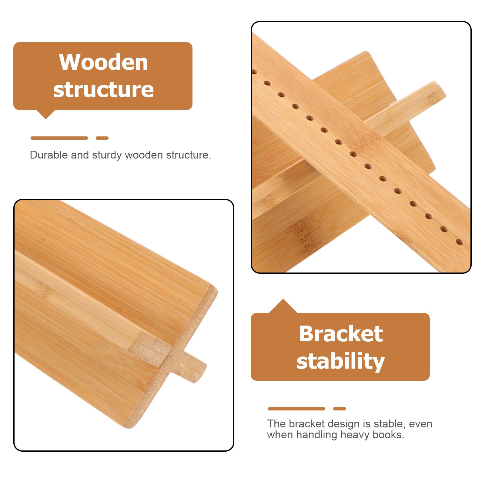 NUOBESTY Kit de Encuadernación de Madera con Cuna de Perforación de 32 Cm, Herramienta Portátil con Punzón para Agujeros Precisos en Libros y Manualidades, Accesorios para Bricolaje