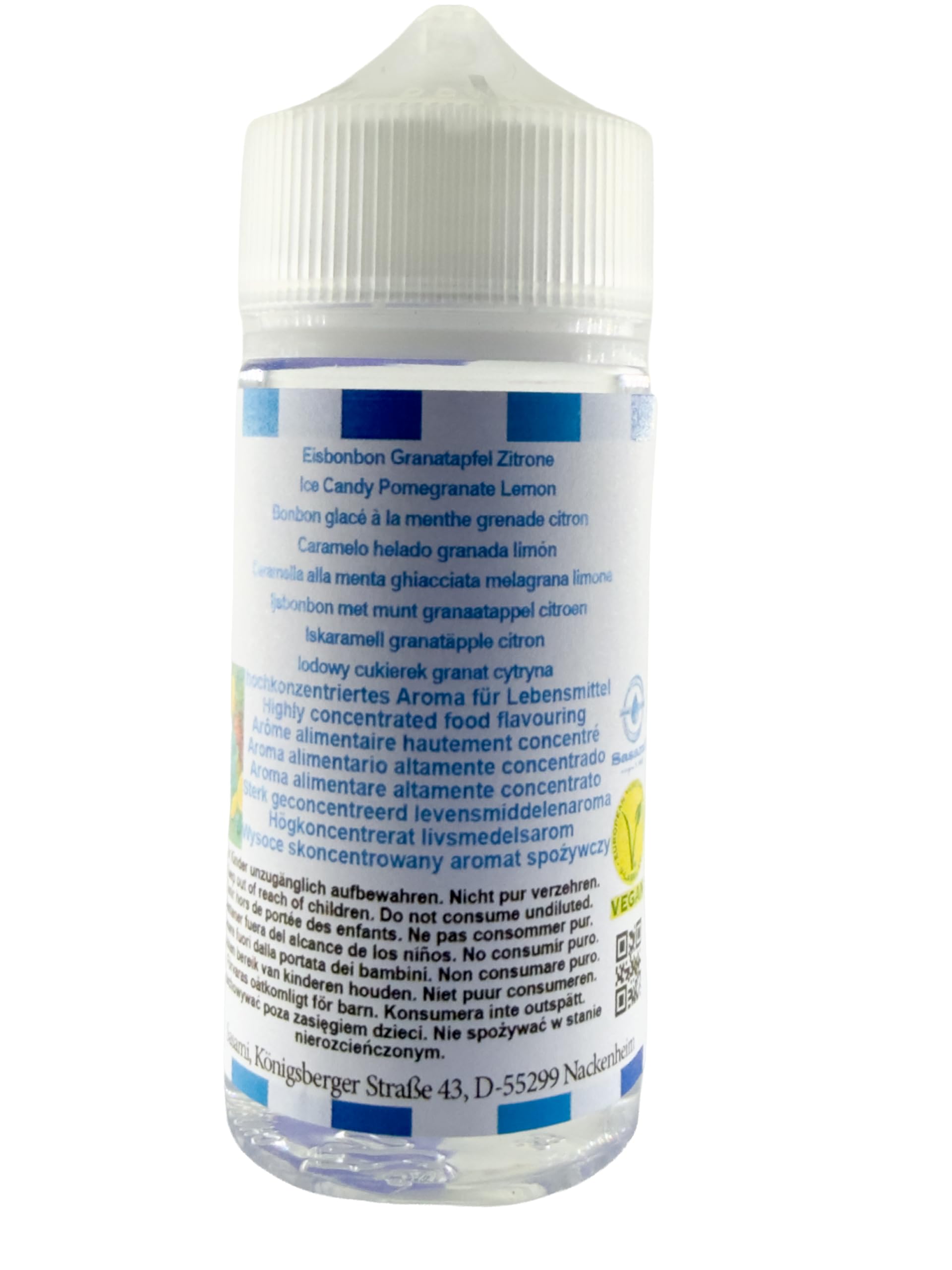 lodowy cukierek granat cytryna aromat koncentrat – Wegański – Sasami – 100ml