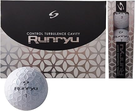 Amazon サソー Runryu ランリュウ ボール 1ダース 12個入り ホワイト Runryu ゴルフボール