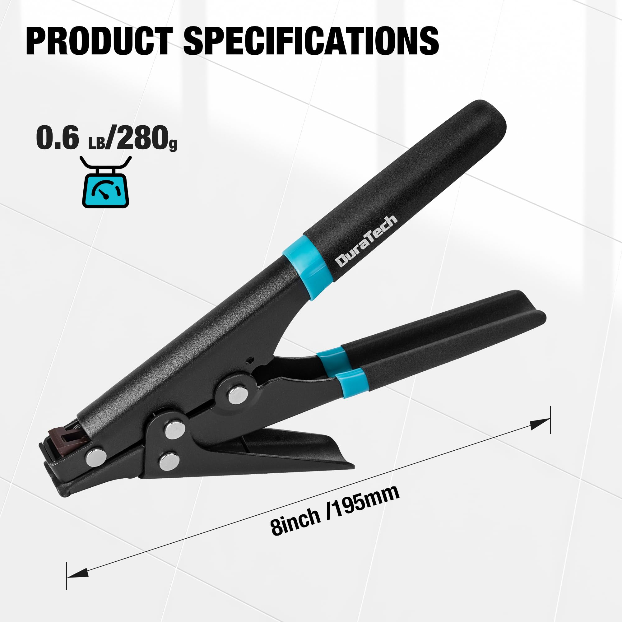 Amazon.com: DURATECH 8-inch Zip Tie Tool, Ergonomic Cable Tie Gun