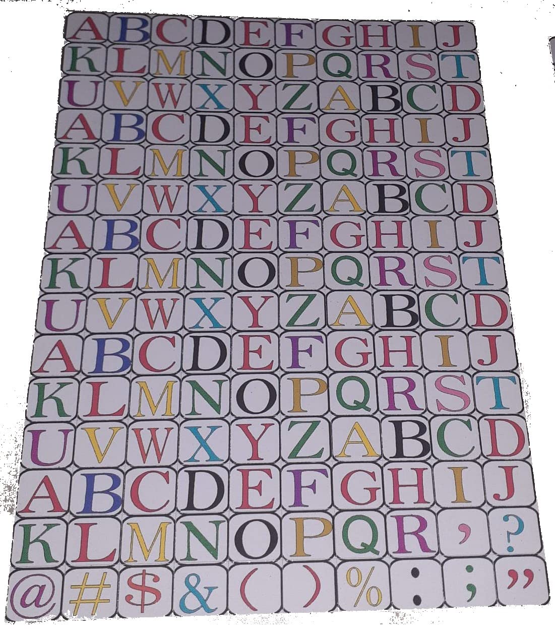 onlinesalescantt Self-Adhesive/English/alphabet (ABC) Stickers/for Art and Craft School Activity Alphabet height 8 mm