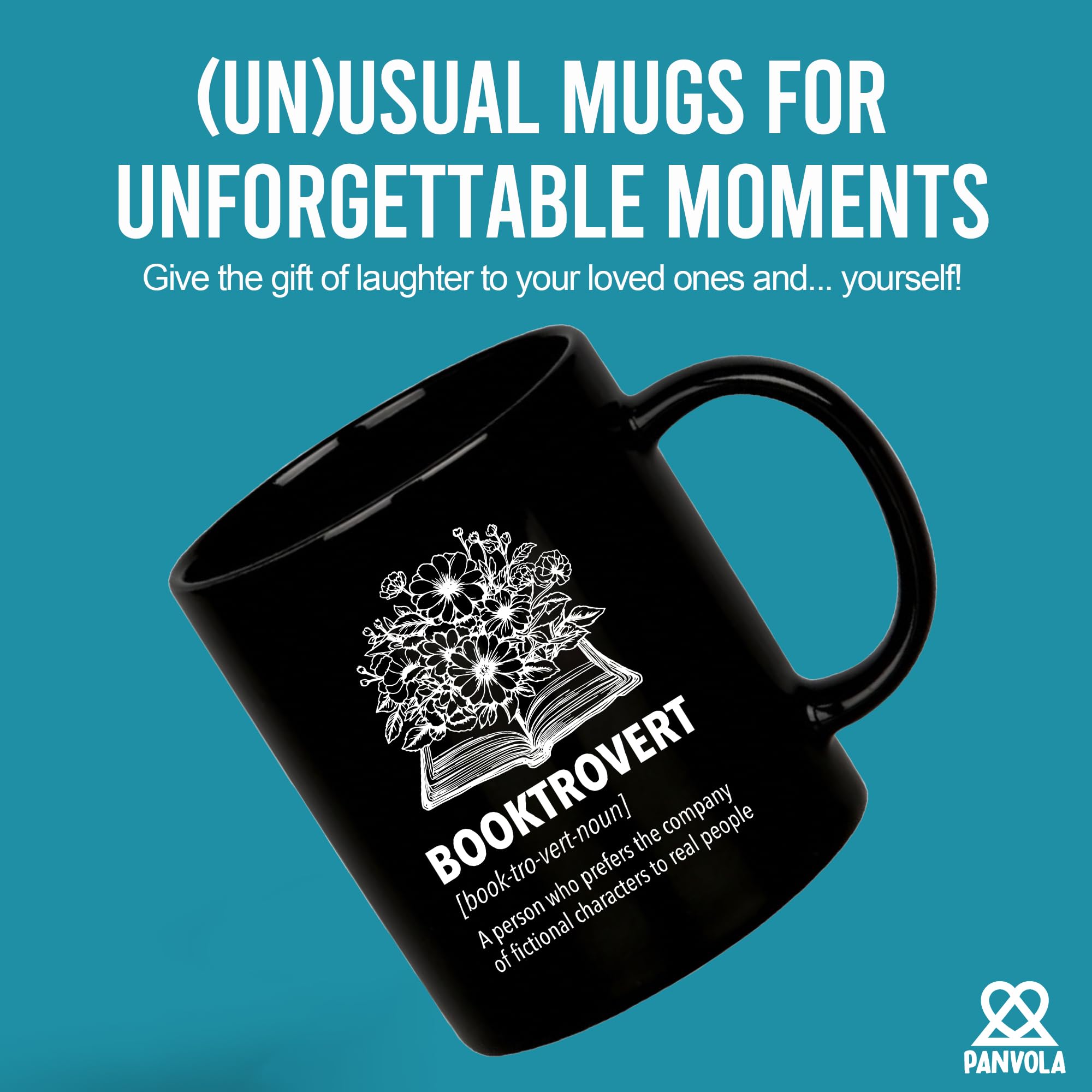 Panvola Booktrovert Book Lover Gifts Definition Mug - View #9