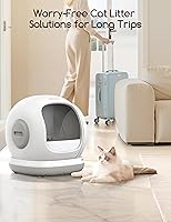 Vista 8 de Meowant Self Cleaning Litter Box, Automatic Litter Box Self Cleaning with APP Control, 75L Extra Large Open Low Entry Smart Cats Litter Boxs for