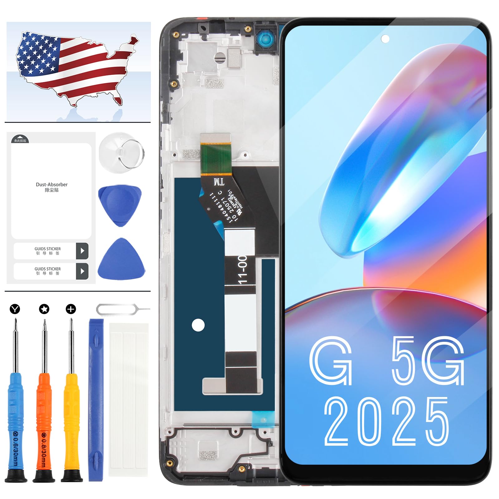 Amazon.com: Screen Replacement for Motorola G 5G 2025 Display,6.7