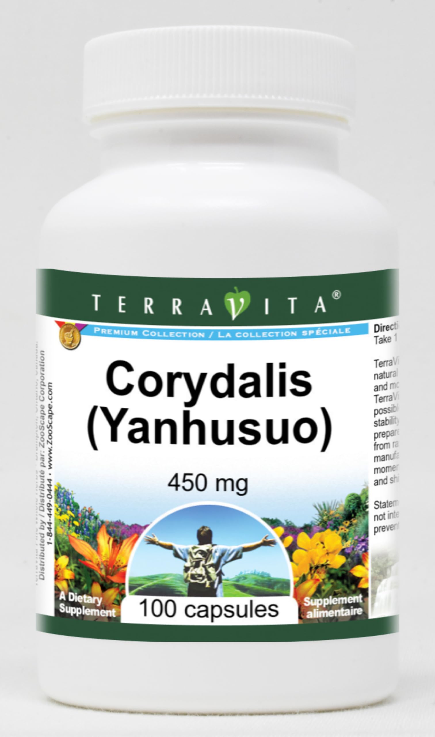 Corydalis (Yanhusuo) - 450 mg (100 Capsules, ZIN: 511558) - 2 Pack