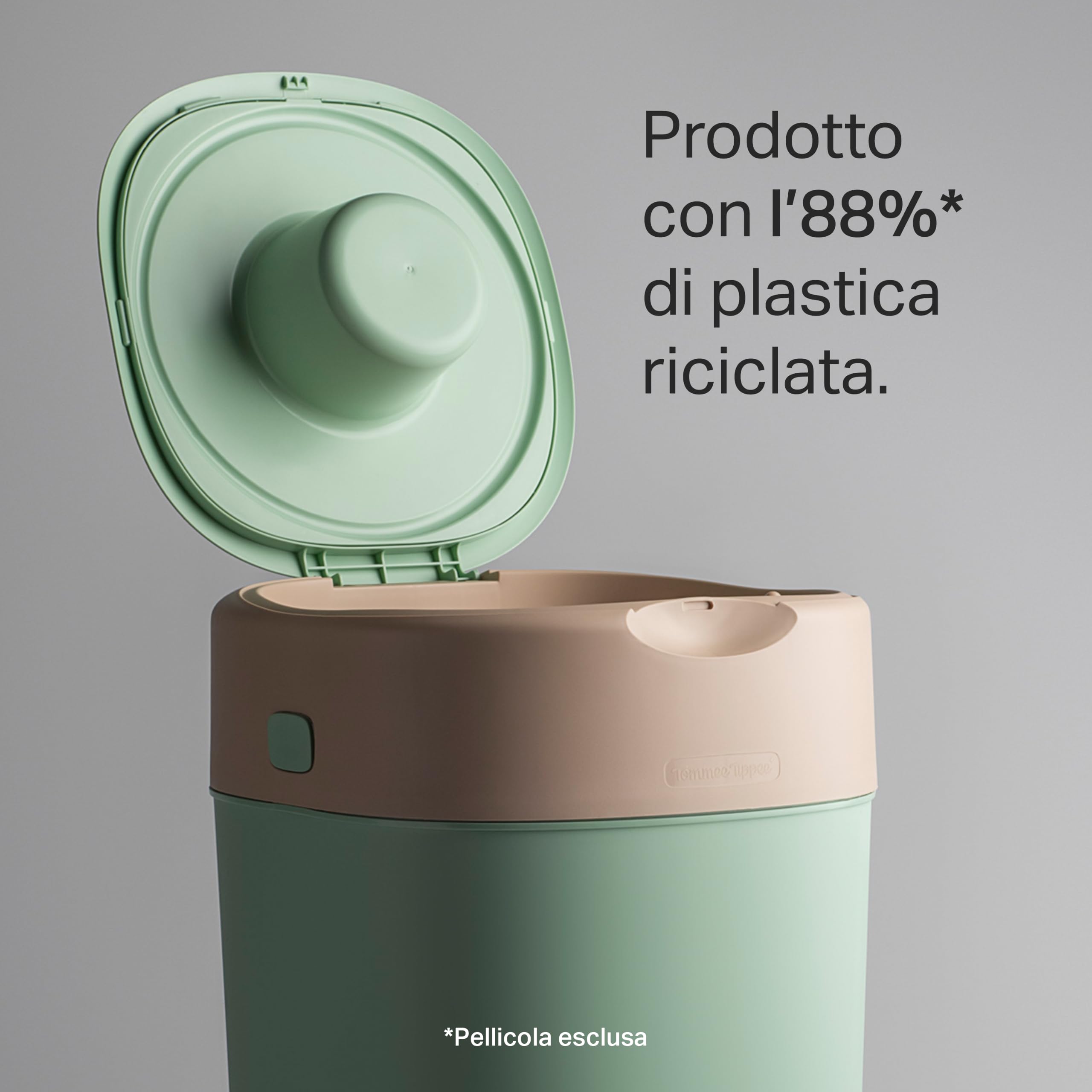 Tommee Tippee Mangiapannolini Twist & Click, + 1 Ricarica da 10,5 m, Crema