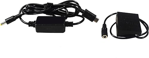 Miniatura 2 de HQRP Convertidor USB-C DC compatible con cámara digital Fujifilm AC-9V CP-W126 X-E2 X-E3 X-E2S X-Pro2 X-T10 X-T2 X-T3 X-T20 X-Pro1 X-E1 FinePix