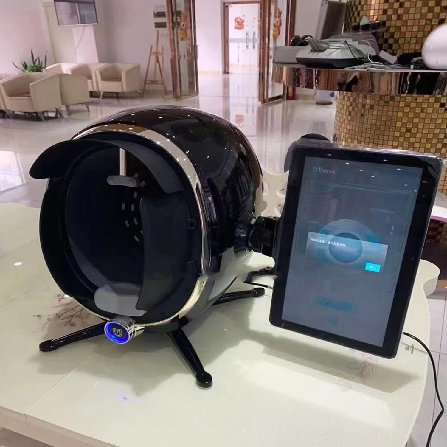 RETRIN High-Definition Professional Skin Analyzer Machine, 13.3/21.5 Inch HD Display, 8 Spectral Imaging Technology, Fast 15S Full Face Detection for Commercial Beauty Salon & SPA Use 13.3in-Black