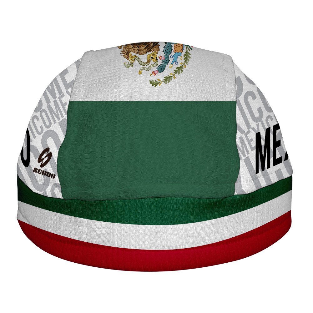 Mexico Flag ScudPro Skullcap White