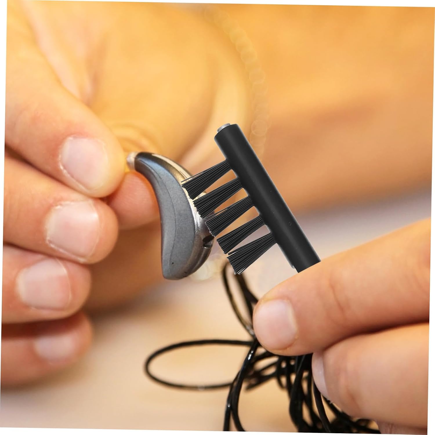 5pcs Hearing Amplifier Cleaning Brush Multipurpose Screwdriver Cleaning Tools Non- Grip for Easy Use for Maintenance and Care