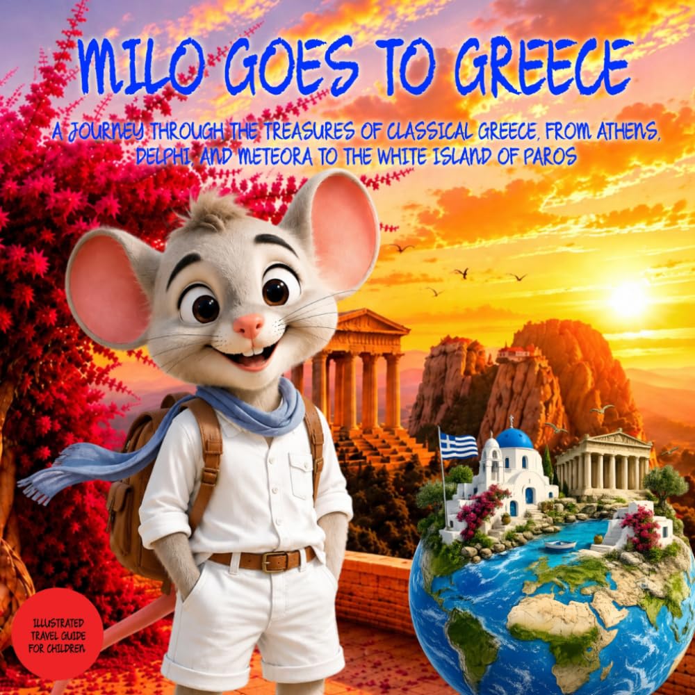 Milo goes to Greece: A Journey Through The Treasures Of Classical Greece, From Athens, Delphi, And Meteora To The White Island Of Paros. Illustrated ... for kids ages 2-9 (Milo's Explorers Club)