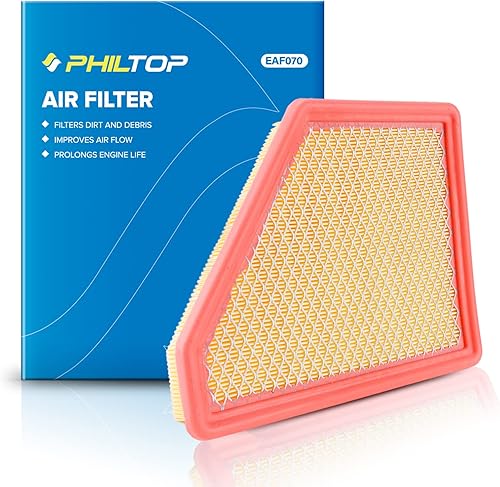 PHILTOP Filtro de aire de motor, repuesto para CA10465, Equinox 2.4L 2010-2017, Equinox 3.0L 2010-2012, Equinox 3.6L 2013-2017, Terrain 2.4L
