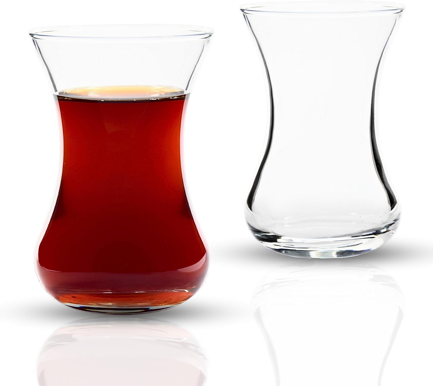 Turkish Tea Glass Set, Slim Waist Design and Thick Sole Prevent Tea From Getting Cold, Easy to Keep for 6 People, 6 Glasses, Useful Set (6 Pieces) - Image 7