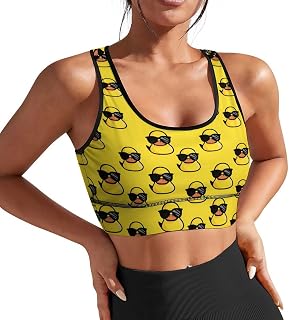 Sports Bras for Women Funny Yoga Crop Tank Tops for Exercise Athletic Workout Running Cycling Gym S-2XL