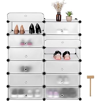 PERFETSELL 12 STK Schuhboxen Transparent Schuhe Box Plastik