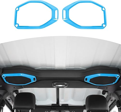 RT-TCZ Para Wrangler JL Top Roof Speaker Cover Trim para Jeep Wrangler JL JLU Gladiator JT 2018-2023 Baby Blue Accesorios interiores 2 unids