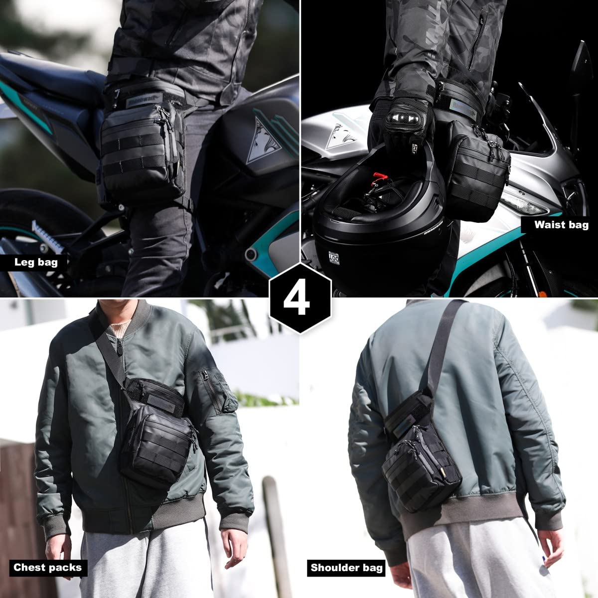 Amazon.com: Leg Bag LB10 Compatible with Cruiser Custom bk
