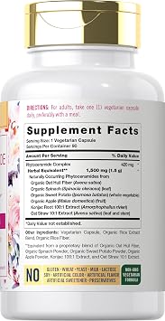 Carlyle Phytoceramide Supplement | 90 Capsules | with Organic Sweet Potato | Beauty Formula Complex | Vegetarian, Non-GMO and Gluten Free