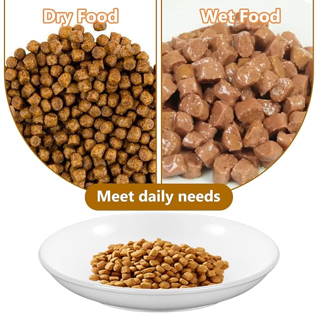 Foto 5 de 7 de PORFOYO Comedero para gatos de cerámica, 6 unidades, cerámica, para gatos, comederos para gatos