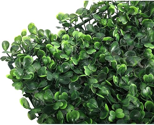 Miniatura 8 de Juego de 12 alfombrillas artificiales de 20.0 x 20.0 in, con bridas de cables artificiales para plantas, panel de privacidad para decoración al aire