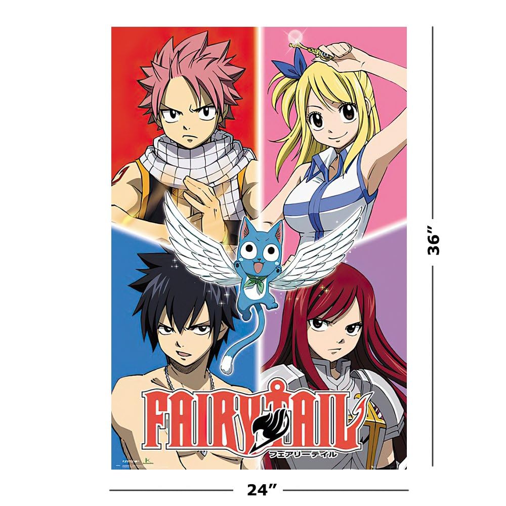 フェアリーテイル ポスター Amazon.co.jp: Fairy Tail – Manga/アニメTV Showポスター/印刷(文字