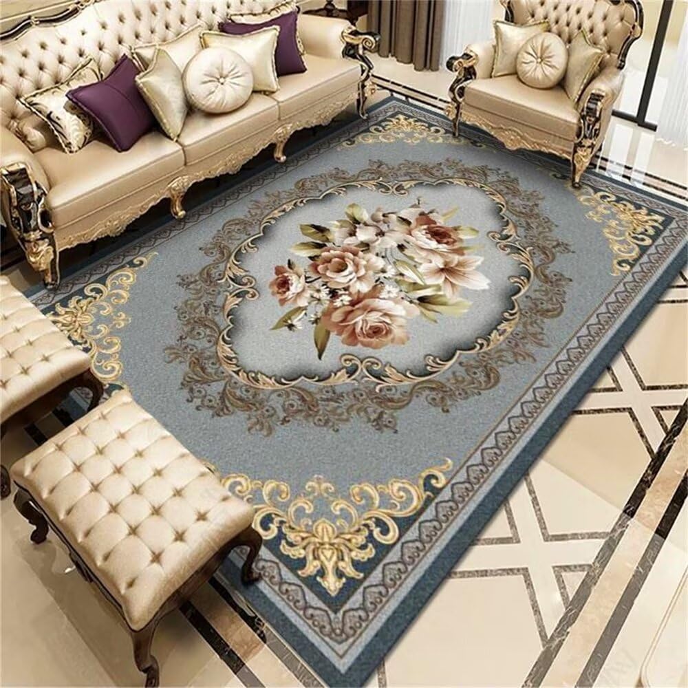 Tapis de salon moderne pour chambre bébé et déco florale