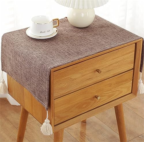 Utobanh Mantel de tela para mesita de noche, antideslizante, a prueba de polvo, gabinete de TV, refrigerador, lavadora, toalla cuadrada universal Utobanh Mantel de tela para mesita de noche, antideslizante, a prueba de polvo, gabinete de TV, refrigerador, lavadora, toalla cuadrada universal
