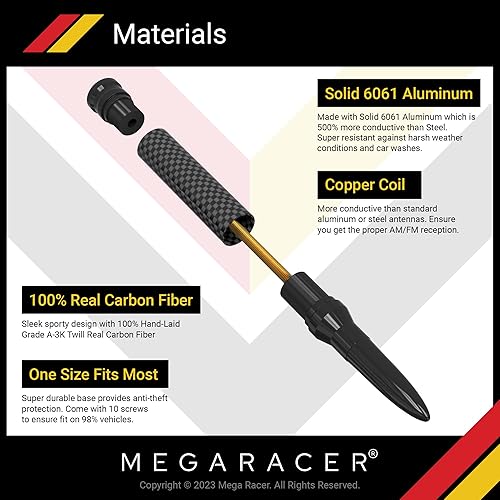 Miniatura 10 de Antena universal blanca de 50 Cal Bullet Silverado 1500 Ford F150 RAM GMC Sierra Jeep Wrangler Bronco Tundra | Antena para camión | Antena para