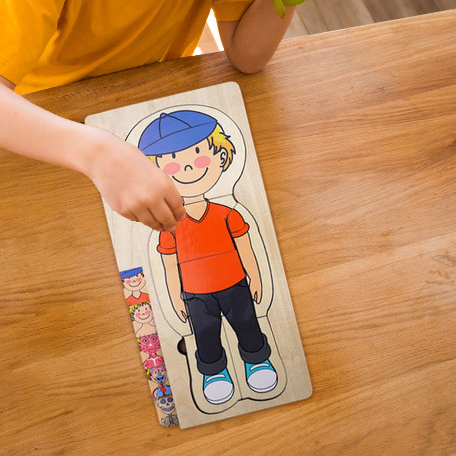 Puzzle in Legno del Corpo Umano, Puzzle, Puzzle di Pezzi del Corpo Umano per Bambini, Ragazzo
