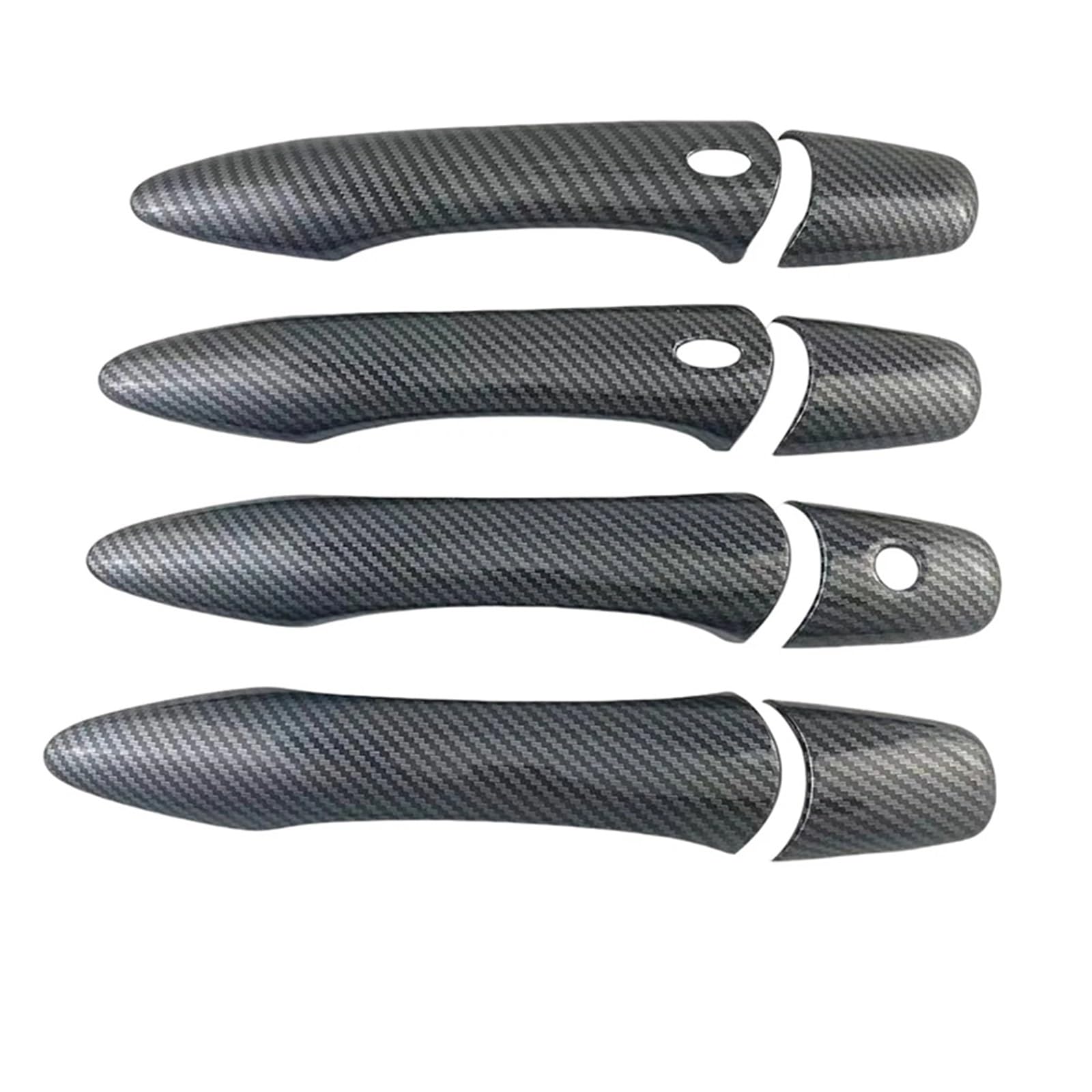 Rdwspli Carbon Fiber Exterior Handle Shell Compatible With Infiniti For Qx80 2014-2021 Door Handle Covers Stickers Gloss Black Carbon Side Car Accessories