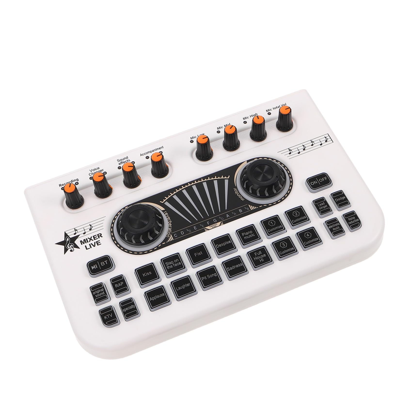 Toyvian Konsole Miksujące Dj-A Sprzęt Do Dubbingu Konsola Miksująca Dźwięk Cyfrowa Konsola Miksująca Mikser Dźwięku Na Żywo Sprzęt Do Nagrywania Karta Dźwiękowa Transmisji