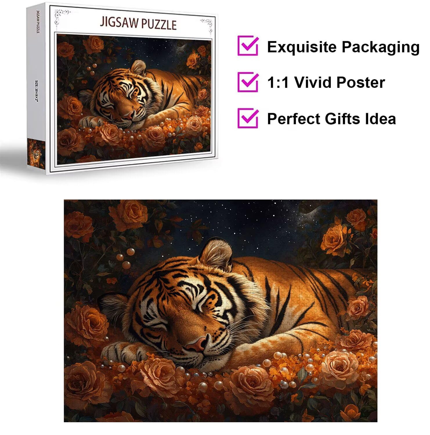 Puzzle 3000 Piezas Animal Puzzle de Madera Desafiante, n-403