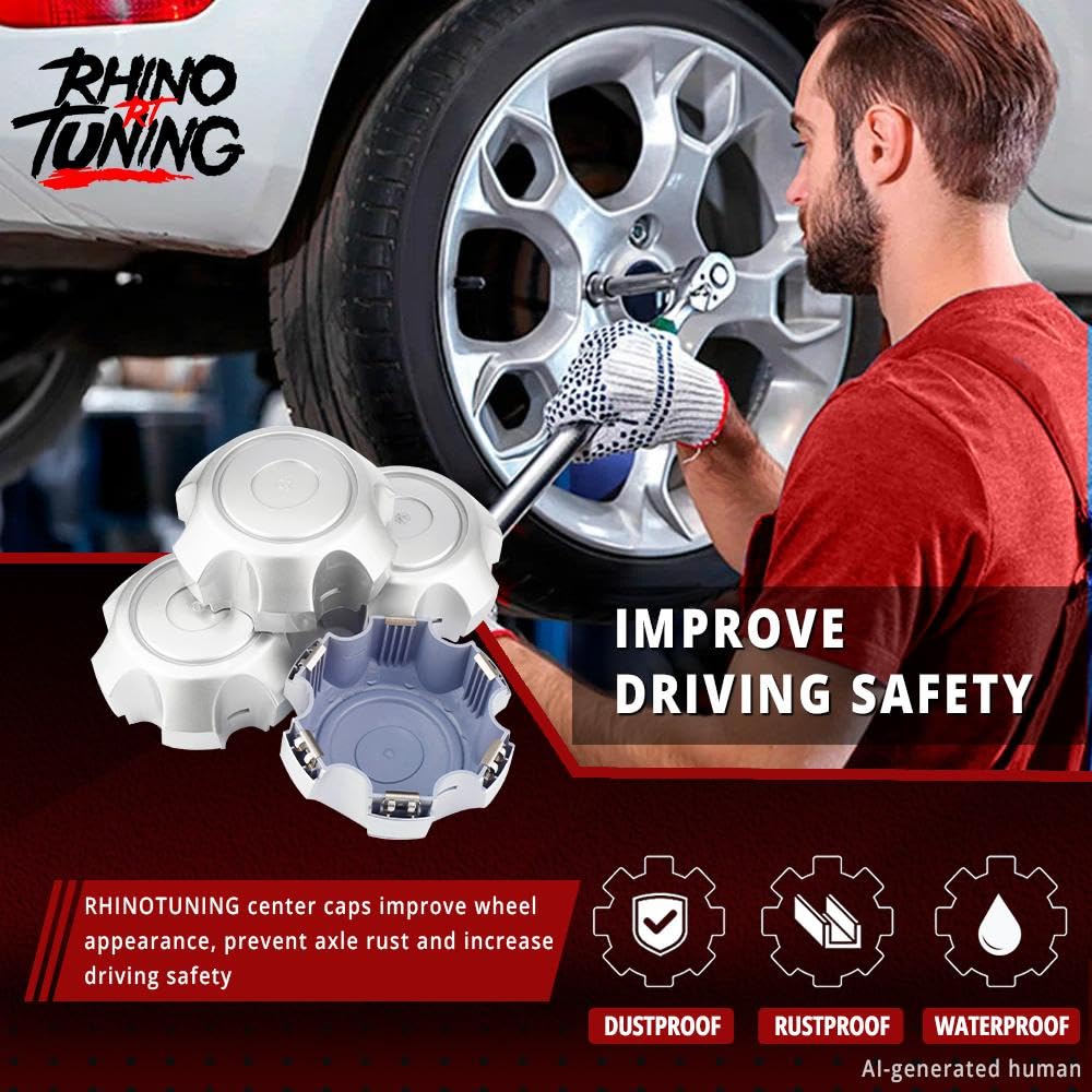 Amazon.com: RTRHINOTUNING 4PCS 152mm Wheel Center Caps Compatible