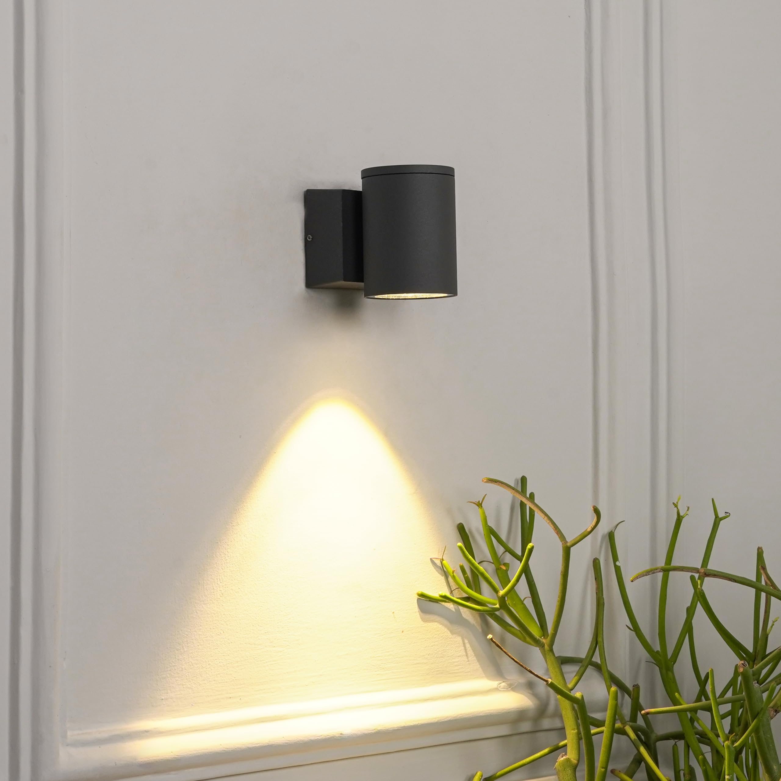 LUGA Single LED Wall Sportlight in Grey Finish-image-38
