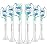 Aoremon Replacement Toothbrush Heads for Philips Sonicare C3 Premium Plaque Control HX9044/65 G3 Gum Care HX9054/65 W3 4100 5100 6100 7500 C1 C2 Flexcare Diamondclean HealthyWhite, 6 Count, White