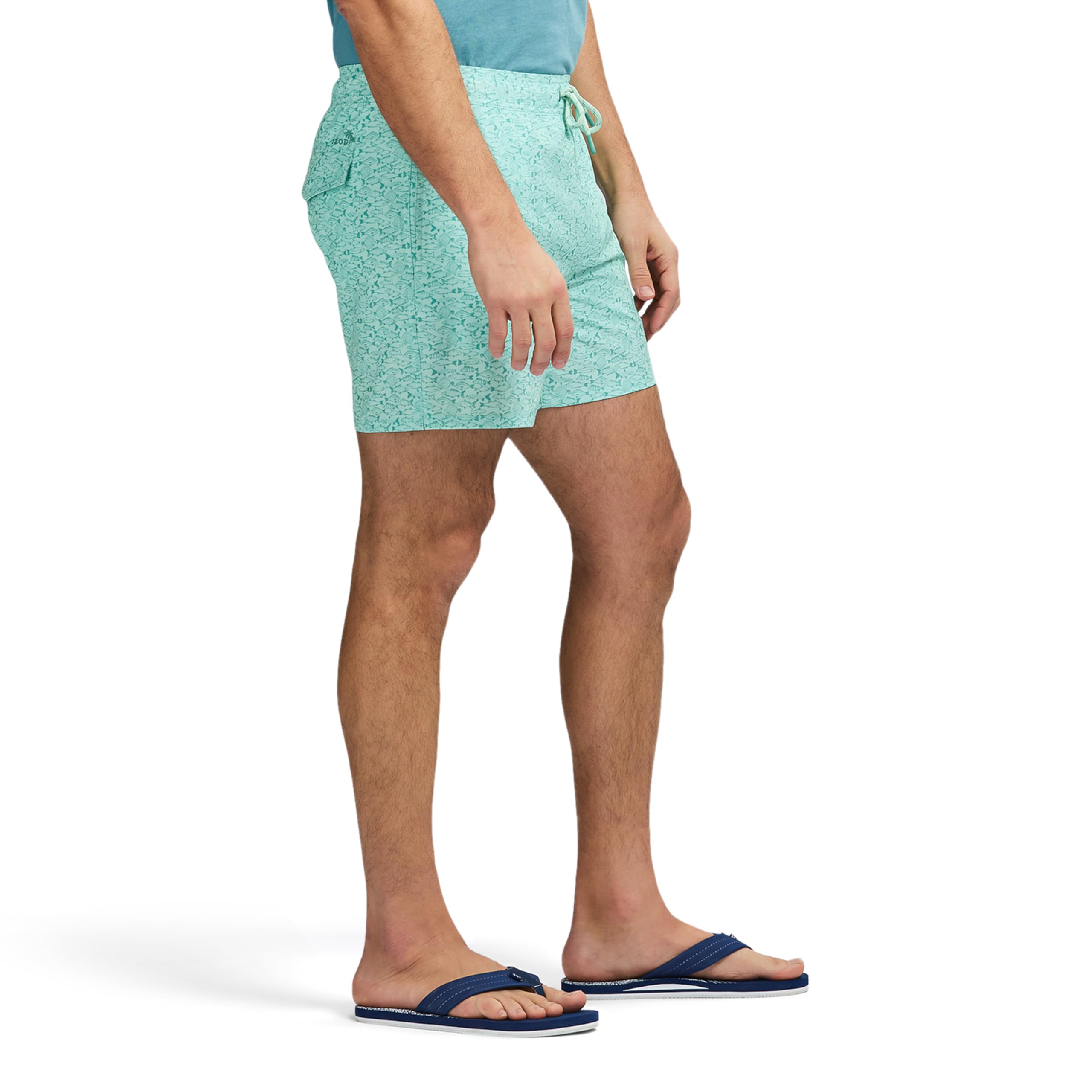 IZOD Men's Standard Swim Trunks with Comfort Liner Saltwater Performance UPF50 Stretch Swimsuit 4