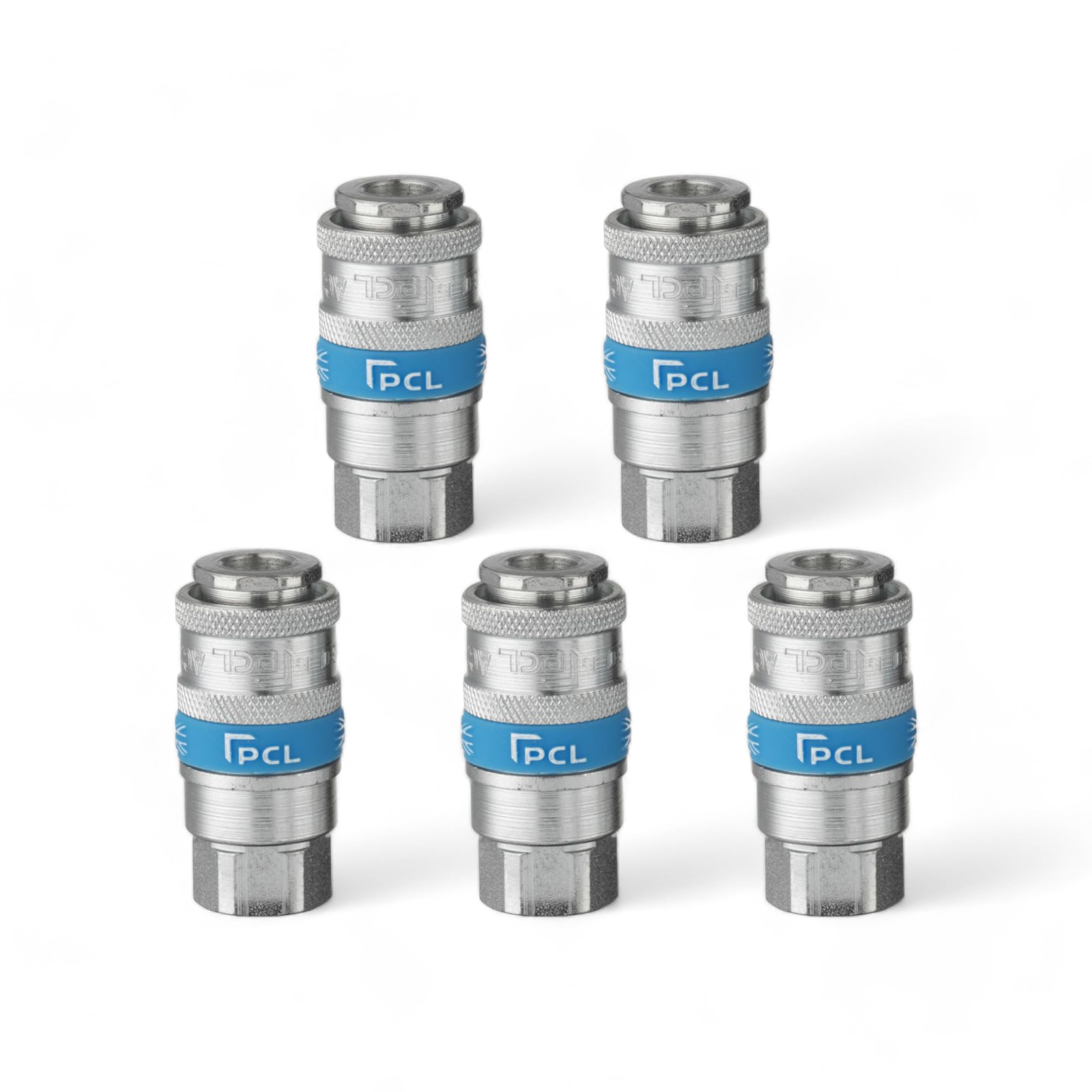 x5 Genuine PCL Air Line Airflow Female Coupling 1/4 BSP Fitting Connector