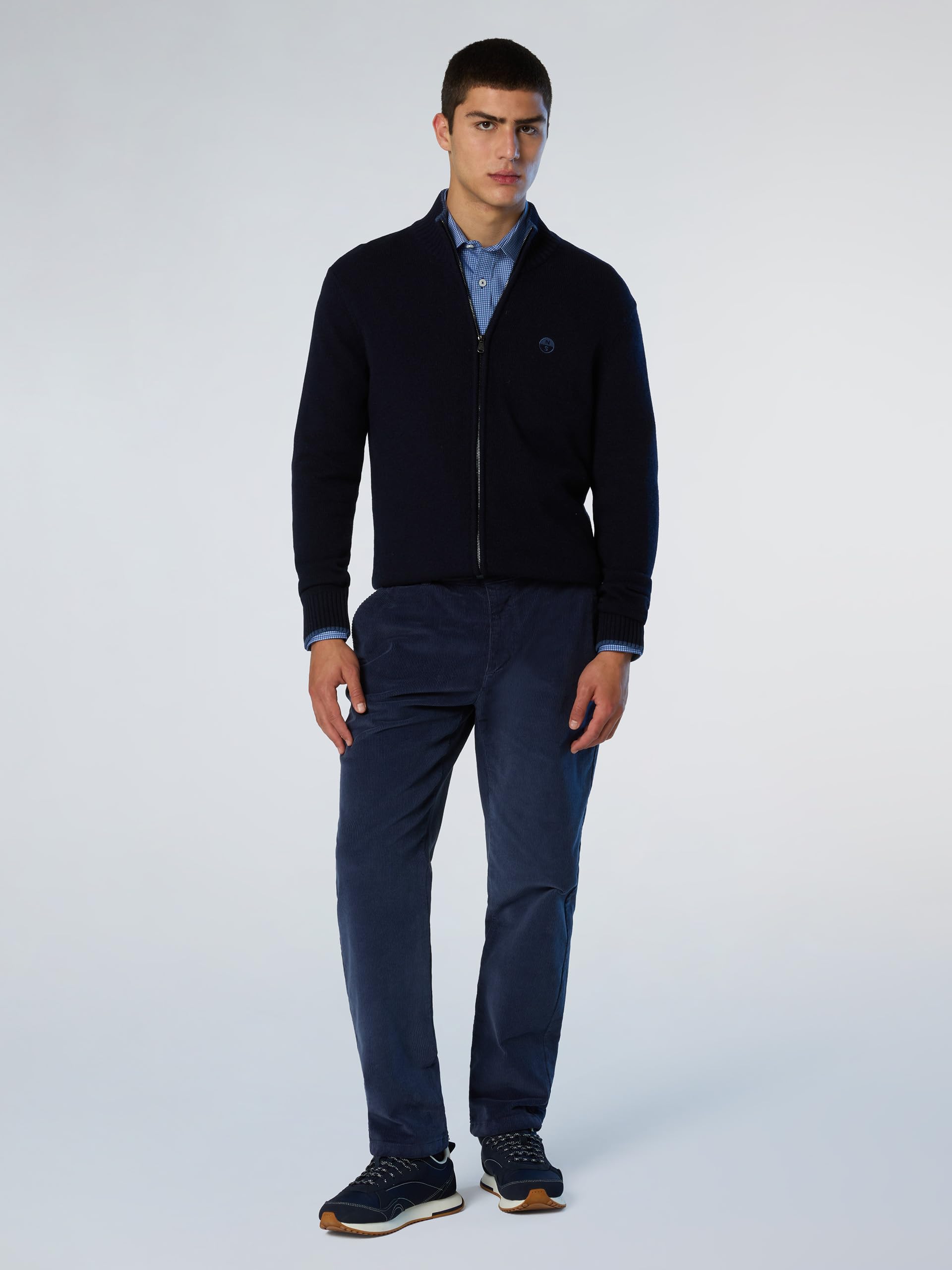 NORTH SAILS Cardigan Uomo in Misto Cashmere con Zip
