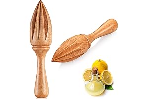 Natural Handheld Wooden Citrus Reamer for Chefs, Bakers & Home Enthusiasts