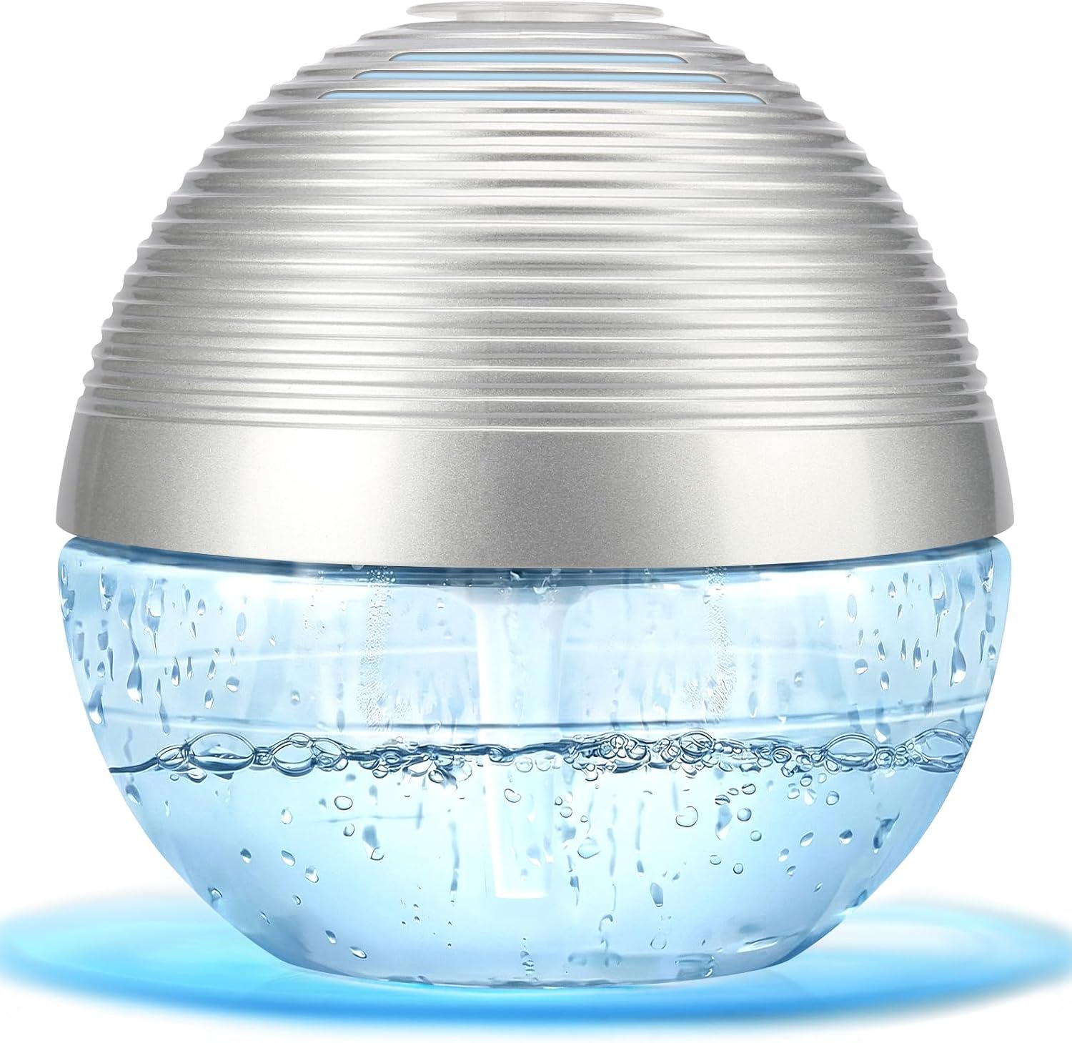 Water-Based Purifier Air Washer, Air Revitalizer & Freshener, Air Fresher with 6 Colorful lights for Rooms (Silver)